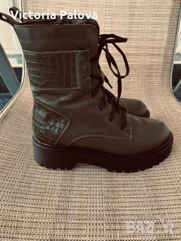 Модерни боти-ботуши,естествена кожа, снимка 2 - Дамски боти - 35576451