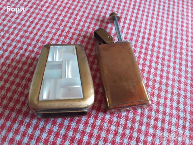 Немска бензинова запалка украсена със седеф, снимка 10 - Други ценни предмети - 32964346