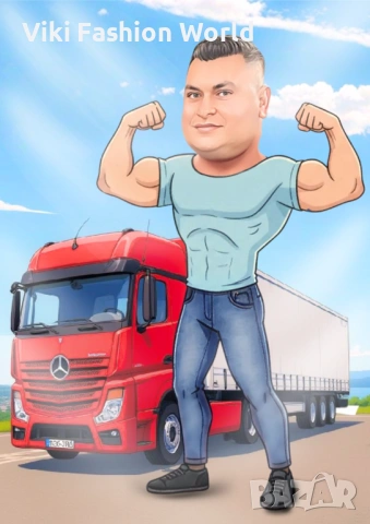 Карикатури по снимка , Подарък за двойки , подарък за мъж , подарък за жена, снимка 2 - Картини - 53373992