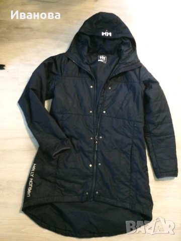 Дълго тъмно синьо яке Helly Hansen., снимка 2 - Якета - 53574646