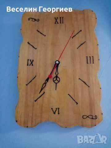 Стенен часовник от дърво, снимка 1