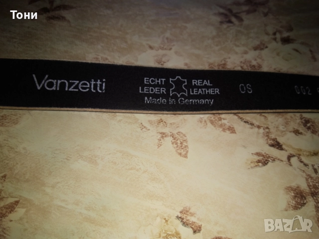 VANZETTI Оригинал Нов Дамски Колан Изцяло от Естествена Кожа 125см, снимка 2 - Колани - 52563055