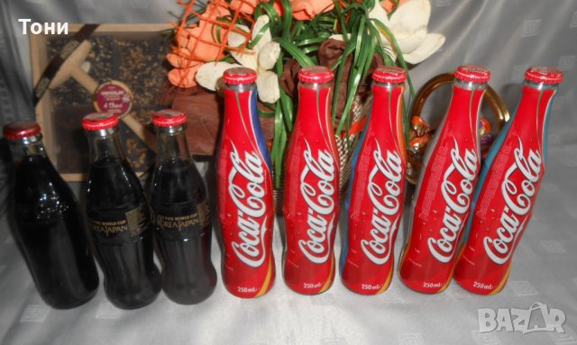 Юбилейни бутилки на Кока кола за Световни и Европейски първенства, снимка 2 - Колекции - 26622049