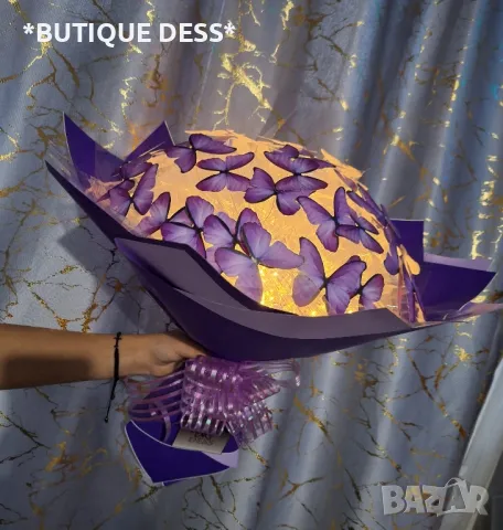 Светещи, ръчно изработени букети "DESS"