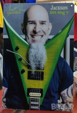 Scott Ian-метална табела (плакет)