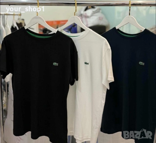 Lacoste дамска тениска с бродирано лого , снимка 3 - Тениски - 53058757