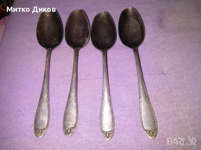 Duralit Rostfrei Solingen немски лъжици 4 бр 210мм Silver plated , снимка 4 - Прибори за хранене, готвене и сервиране - 51516204
