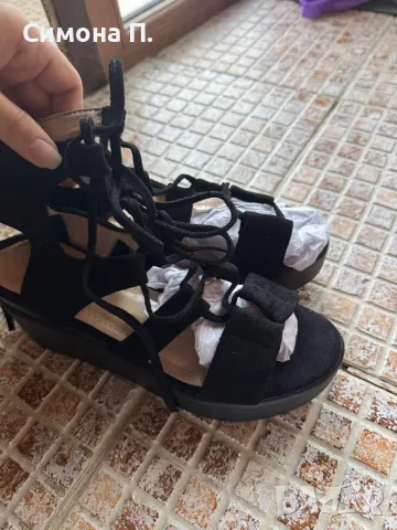 Черни сандали ултралеки, снимка 4 - Сандали - 50400373