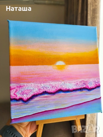 Картина на платно 20х20 с акрил