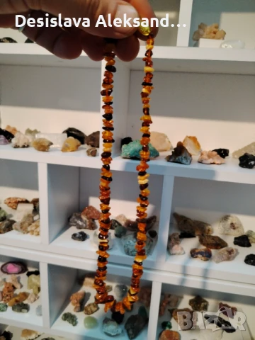 Колие с кехлибар , снимка 3 - Колиета, медальони, синджири - 51120998