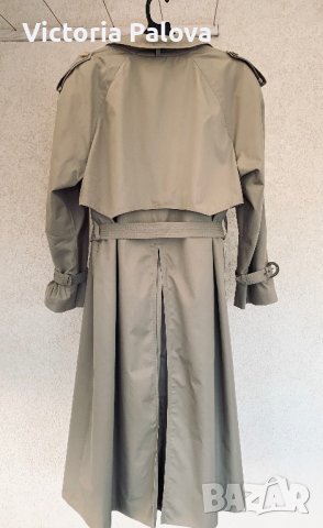 Идеален модерен тренчкот/шлифер DELMOD, снимка 8 - Палта, манта - 39742840