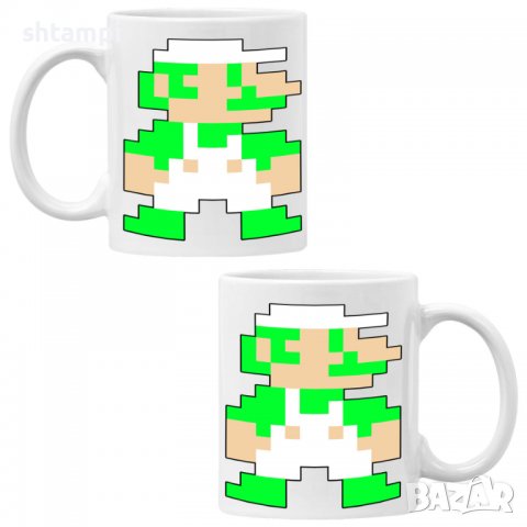 Чаша Super Mario Luigi 8-b,Керамична Чаша, Кафе Чай, Игра,Изненада,Подарък,Повод,Празник,Рожден Ден, снимка 6 - Чаши - 38508204