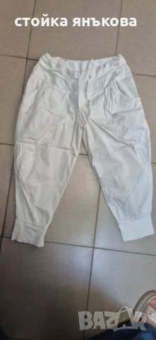 Дамски бял  панталон 7/8, снимка 1