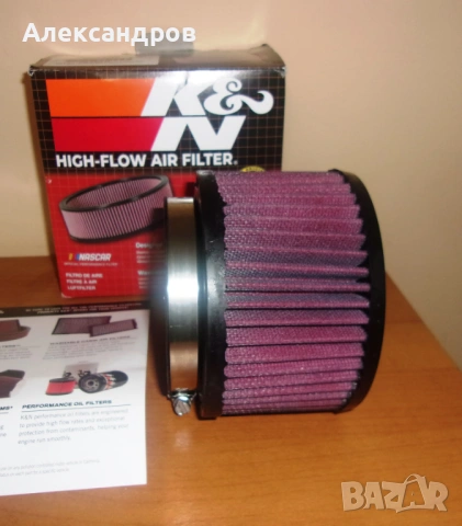Спортен филтър K&N-оригинал, отвор 89мм, нов, промо цена!, снимка 3 - Части - 53308517