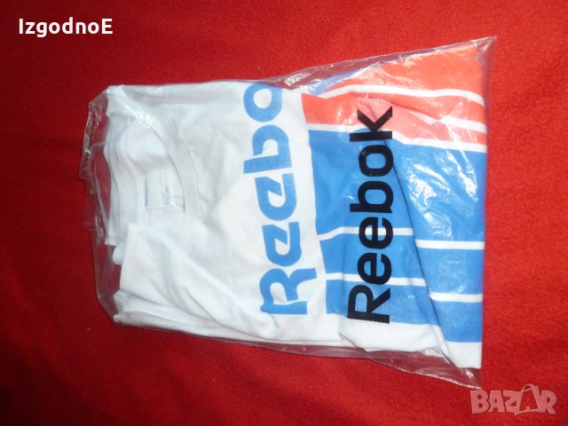 Reebok оригинална бяла тениска НОВА, снимка 2 - Тениски - 26363187