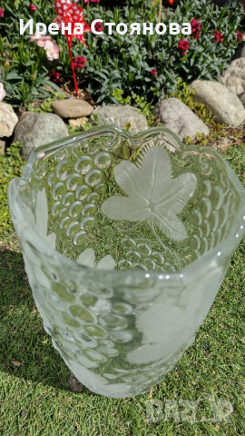 Кристална ваза и фруктиера , снимка 9 - Вази - 44906595