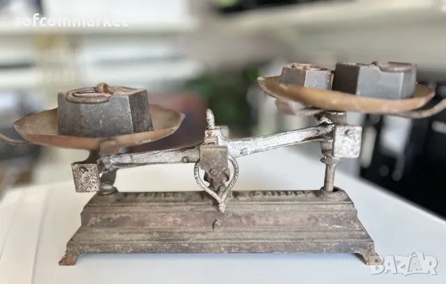 Старинен кантар до 5 кг | ретро везна, снимка 2 - Антикварни и старинни предмети - 48796330