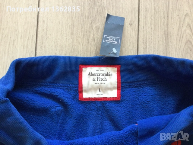 НОВИ сини къси гащета бермуди ABERCROMBIE & FITCH размер L от САЩ, снимка 3 - Къси панталони - 51566818
