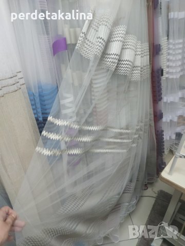 Тънки пердета хоризонтални райета, снимка 2 - Пердета и завеси - 33502284