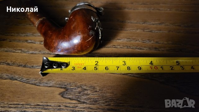 Красива антична лула с апликация кон 19век., снимка 12 - Антикварни и старинни предмети - 43800610