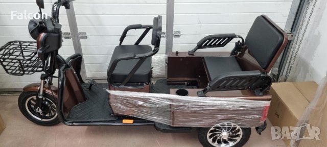 Електрическа триколка А10 карго лукс двуместна товарна, снимка 9 - Мотоциклети и мототехника - 43955686