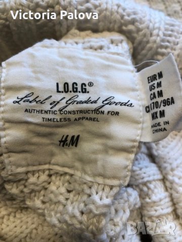 Модерен пуловер ,памук,млечен цвят, снимка 8 - Блузи с дълъг ръкав и пуловери - 26935095