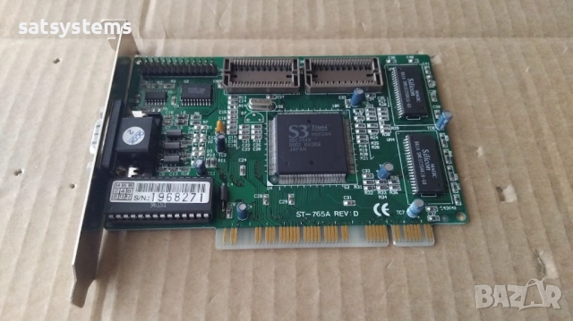 Видео карта S3 Trio64 COLOR MAX ST-765A 1MB PCI, снимка 5 - Видеокарти - 41475907