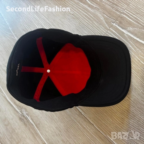 Бейзболна шапка Diesel Supertranceported, неопренова черна , снимка 6 - Шапки - 52815430