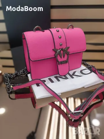 Pinko розова дамска чанта 