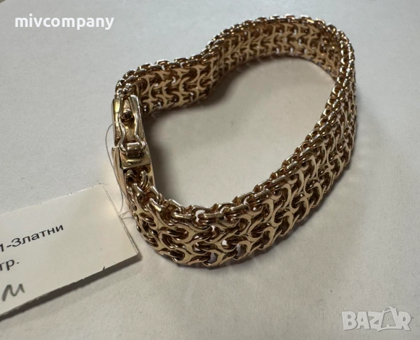 Златна гривна 44гр.21см., снимка 3 - Гривни - 53354263