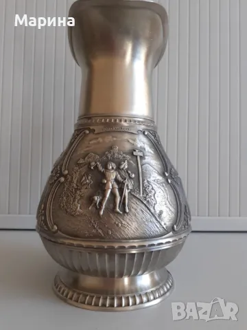 Комплект за вино от калай Antik*Vintage#69, снимка 6 - Антикварни и старинни предмети - 48510676