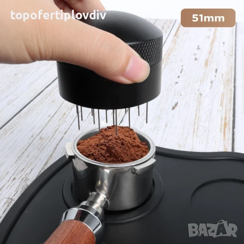 Дитрибутор с тампер и диспенсър 51 мм Coffee Distributor, снимка 2 - Кафемашини - 50534903