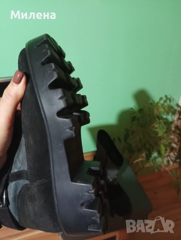 Боти естествена кожа и велур , снимка 3 - Дамски боти - 52589705