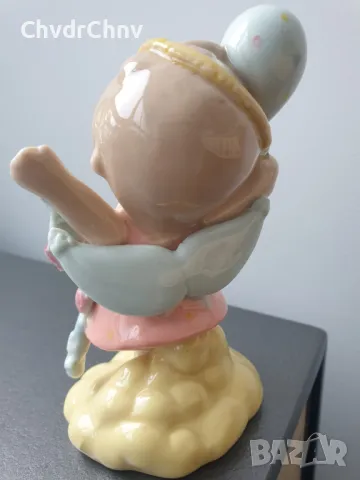 GMV-GianMarco Venturi статуетка 10см/малка италианска порцеланова фигура на бебе с балон, снимка 4 - Статуетки - 48133013