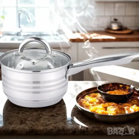 Касерола с капак Bohmann, 14см., неръжд. стомана, снимка 3 - Съдове за готвене - 49654330