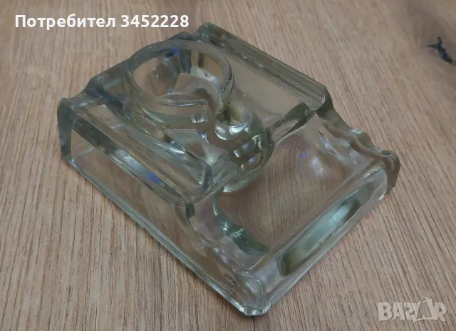 мастилница стъкло ретро за ценители  отлична , снимка 1