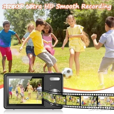 Нова 1080P FHD камера 44MP с 16X зуум и 32GB SD карта за начинаещи, снимка 6 - Камери - 49804763