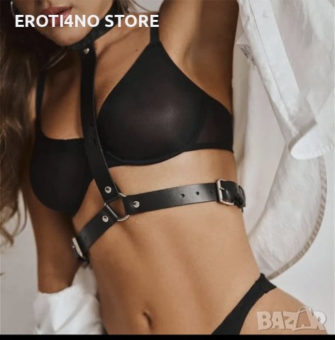 Кожен БДСМ колан харнес, снимка 5 - Колани - 43429420