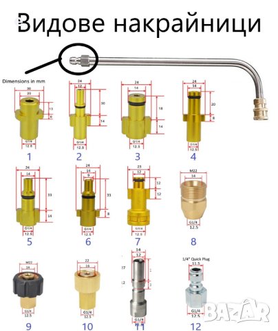 Струйник за миене на шасито на автомобили и площадки 2в1 за всички водоструйки, снимка 12 - Други инструменти - 43483551