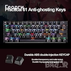 Механична клавиатура MOTOSPEED CK61, снимка 6 - Клавиатури и мишки - 52592271