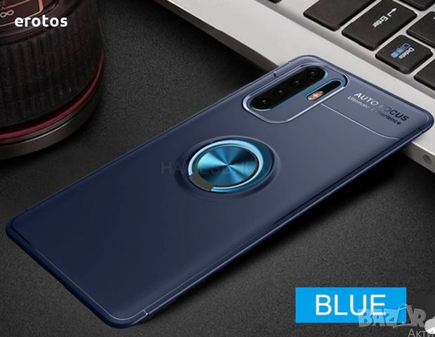 Силиконов кейс с магнит и ринг за Huawei P20/P20 Pro/P20 Lite/P30/ Luxury Silicone Shockproof, снимка 5 - Калъфи, кейсове - 27176938