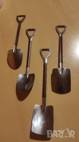 Метални лъжички за кафе форма лопата , снимка 1 - Колекции - 43022983
