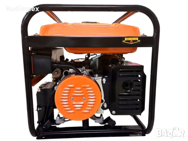 Генератор за ток 5.5 kW, бензинов, монофазен, AVR, електрически стартер, 100% медни намотки, с колел, снимка 6 - Други машини и части - 51967375