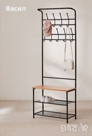 Компмект закачалка и шкафче за обувки с ковано желязо, снимка 9 - Етажерки - 33082417