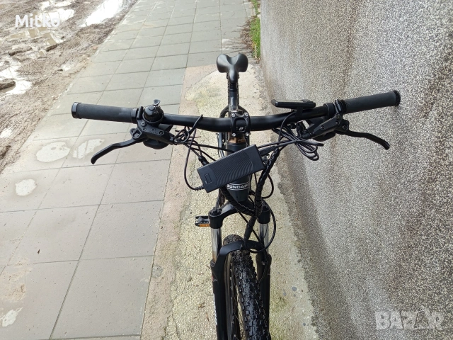 27.5 цола електрически алуминиев велосипед с 21 скорости усилени капли амортисьори предни като нов , снимка 4 - Велосипеди - 53372967