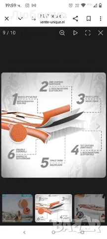 Дъска за SUP Physionics - Гребло за изправяне - Пълен комплект - 305 см - Розово злато, снимка 10 - Водни спортове - 50072730