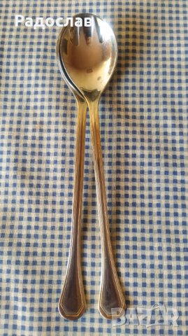 INOX стари италиански лъжици / прибори за сервиране , снимка 2 - Прибори за хранене, готвене и сервиране - 43951380