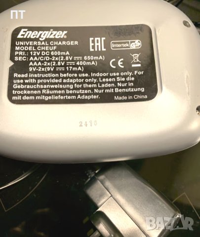 Универсално зарядно устройство за 5 вида батерии Energizer CHEUF, снимка 3 - Друга електроника - 43298302