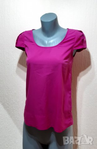 Тениска блузка Zara фуксия лилав