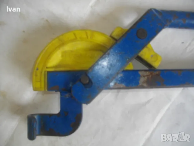 РЪЧЕН ТРЪБОГИБ 12 мм Английски уред огъване тръби LUBOT B.V.12 Старо качество масивен 61см/1,8кг, снимка 5 - Други инструменти - 47757151